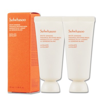 《Sulwhasoo 雪花秀》白蔘煥顏磨砂面膜 35ML x 2