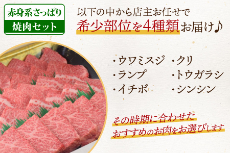 佐賀牛 希少部位 焼肉4点盛り合わせ 800g （200gx4種） A5 A4　(H085143)