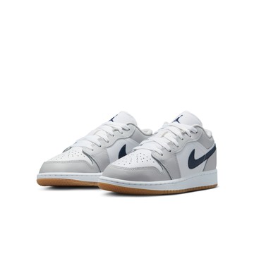 【NIKE】AIR JORDAN 1 LOW GS 中大童 童鞋 籃球鞋 白灰 深藍  AJ1-553560146