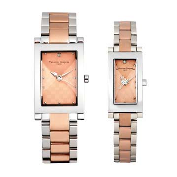 valentino coupeau范倫鐵諾古柏真愛時光對錶-1D(玫瑰金)
