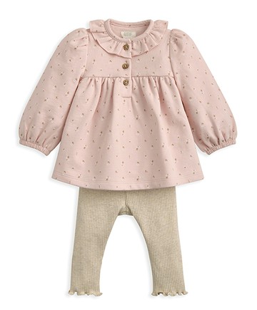 花間明信片-長袖套裝9-12m