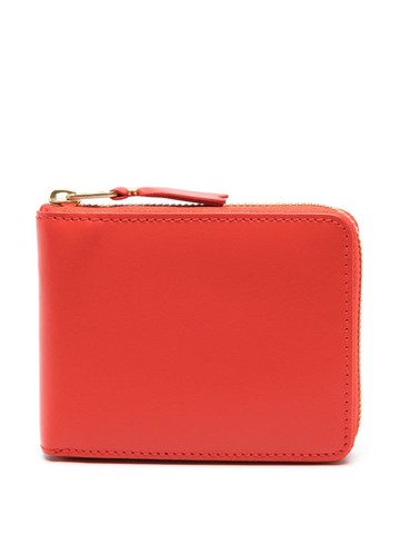 Comme Des Garçons Wallet - zip-around leather wallet - unisex - Leather - One Size - Orange