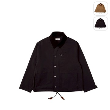 【FILA】中性 平織外套-黑色 1JKY-5420-BK