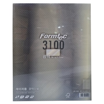 Formtec 雷射&噴墨兩用光澤標籤紙  65格  6500個裝