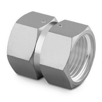 SS-4-VCR-6-DF 316 不銹鋼VCR面密封接頭1/4 in.雙內螺紋聯合接頭