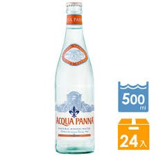 義大利普娜Acqua Panna天然礦泉水 500ml x 24瓶(玻璃瓶) 免運費 進口水  Acqua Panna
