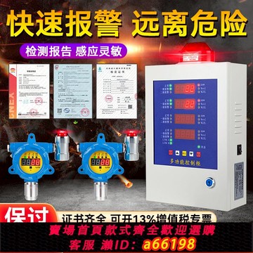 【台灣公司 可開發票】工業有毒有害可燃氣體探測報警器硫化氫一氧化碳氨氣氫氣檢測儀