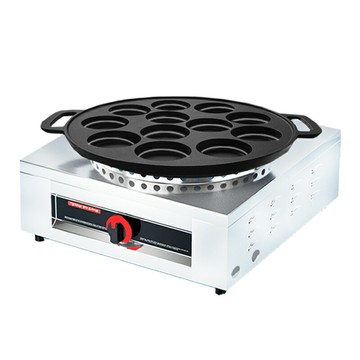 商用燃氣雞蛋漢堡機擺攤肉蛋堡機紅豆餅車輪餅玉米餅可轉12孔18孔