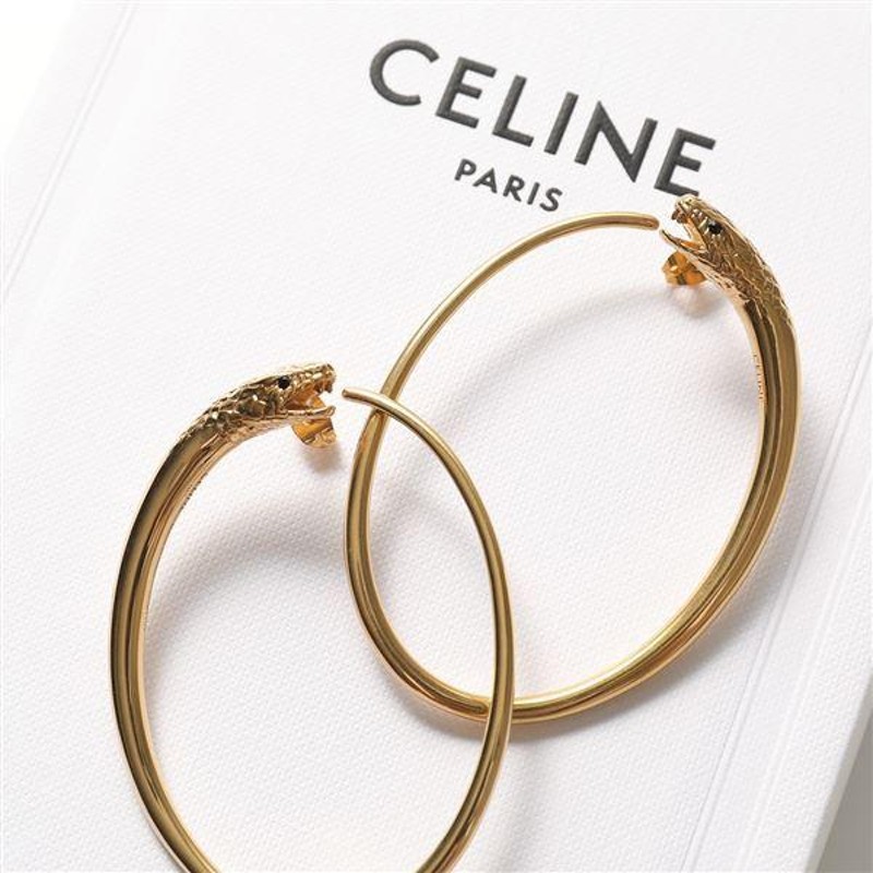 CELINE セリーヌ フープ ピアス 46P486BRS.35VG レディース スネーク クリスタル アクセサリー Vintage-Gold |  LINEブランドカタログ