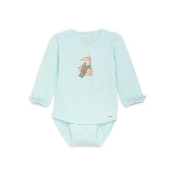 有機棉長袖包屁衣(薄霧)80cm