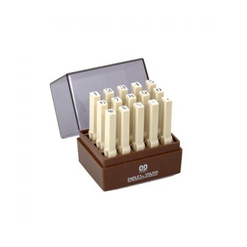 【SANBY】 一般橡皮印面 數字3號 連結章 明朝體 /組 EN-S3