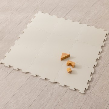 LC - EVA巧拼地墊-奶油白-9片