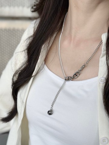 鈦鋼材質 高級感豬鼻設計 胎毛項鍊 寵物毛