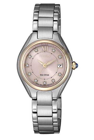 CITIZEN 星辰錶 EW2546-87X LADY'S系列 時尚典雅光動能女錶 / 粉紅色面 26mm｜樂天全館特惠中★指定刷卡回饋10%
