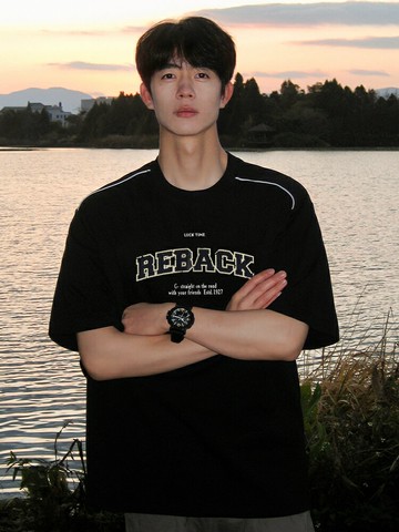 好康優選美式短袖T恤男生夏季新款黑色重磅純棉正肩半袖上衣男款寬松衣服