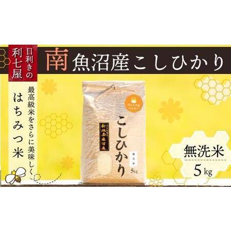 ふるさと納税 南魚沼産コシヒカリ『はちみつ米』無洗米5kg×全6回 新潟県南魚沼市