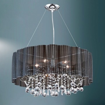 E14黑布罩進口水晶珠吊燈 B18-13-62623