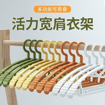 在臺嚴選🍓定製配件無痕衣架成人防滑衣服架晾衣架家用衣撐塑料大衣架子掛鉤YA