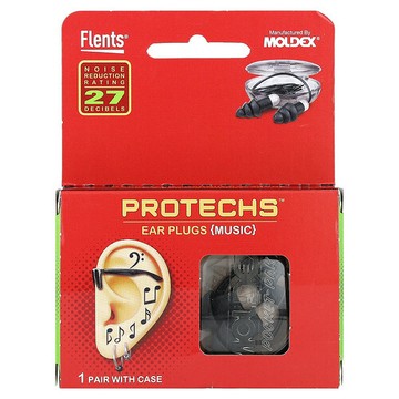 Flents, Protechs，耳塞，音樂，1 對，帶套