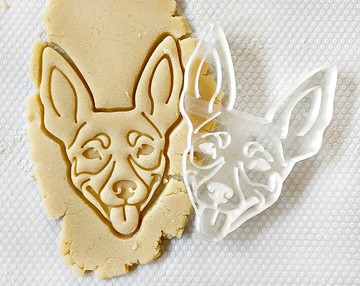 玩具狐狸㹴餅乾壓模