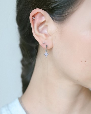 The Glass 滴膠耳環 耳針 耳夾