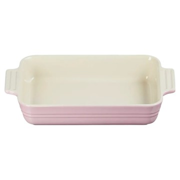 LE CREUSET 瓷器長方盤  蛋白霜  25cm  1個