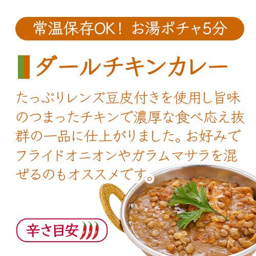 カレー  ダールチキンカレー 180g×10箱 ≪パッケージ版≫ 送料無料