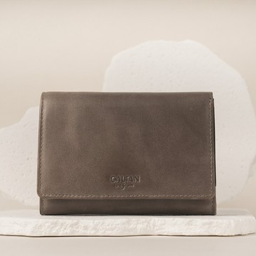 『新品上市』老爺有喜 真皮中性三折扣式中長夾(072622cl)