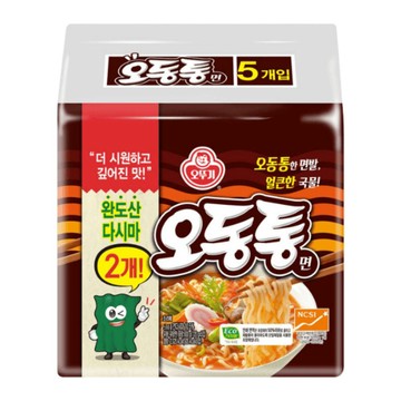 韓國 不倒翁 2片海帶海鮮風味烏龍麵(5入)