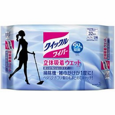KAO/クイックルワイパー 立体吸着ウエットシート 32枚