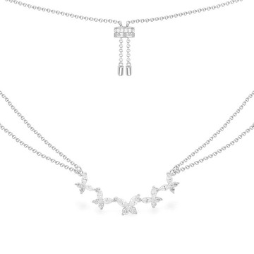 LUMIERE蝴蝶雙鏈可調節項鍊