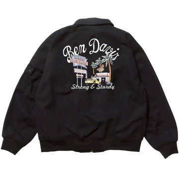 BEN DAVIS 25780003-01 COTTON DUCK SOUVENIR JACKET 鴨絨外套 (黑色)