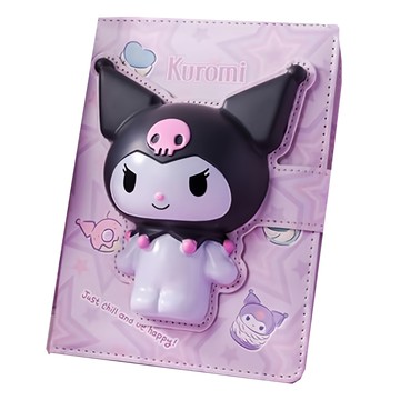 iiGEN 庫洛米磁扣本 96張 194*167.5*65mm  庫洛米 紫色  1本