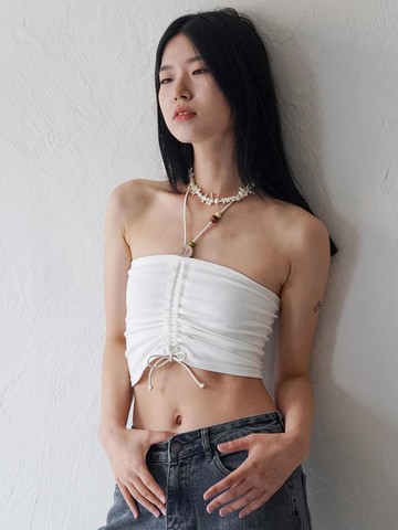 Wooden Beads Tube Top