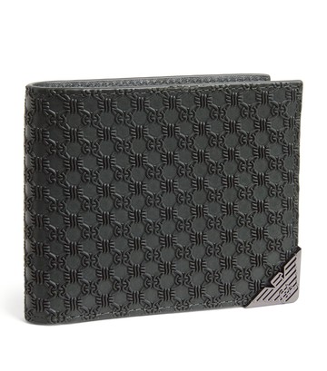 Emporio Armani Embossed Bifold Wallet