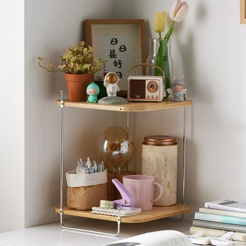 【含稅/免運】 小紅書實木板DIY置物架中古風貨架螺絲桿三層書架臥室廚房家用