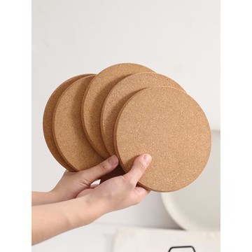 軟木加厚隔熱墊杯墊防滑餐桌墊鍋墊圓形墊子除非盤墊餐墊