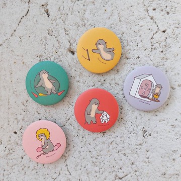 療癒迷你大胸章 別針// 包包裝飾 4.4cm | 交換禮物