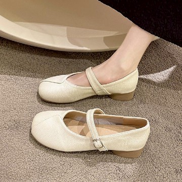 【LN】現+預 超軟皮瑪莉珍平底鞋(女鞋/軟底/方頭鞋/休閒鞋)