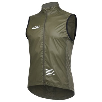 Mistral Vest 防風輕量男款背心 口袋款 (大地綠)