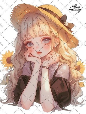 original sticker no.1919 人物貼紙 原創貼紙 原創人物貼紙 裝飾貼紙 cotton melody