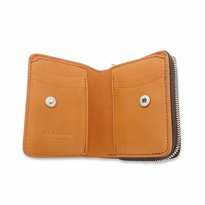 あみあみコンチョウォレット☺︎本革お財布(*´꒳`*) レッドムーン REDMOON 財布 二つ折り ZETT コンチョ