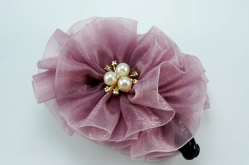 B1-M大香蕉夾(M:10cm)- 香蕉夾髮夾抓夾馬尾夾公主夾相交夾 雪紡