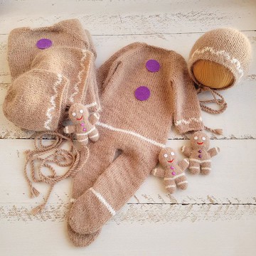 薑餅東西/拐杖糖/聖誕節新生兒拍照道具