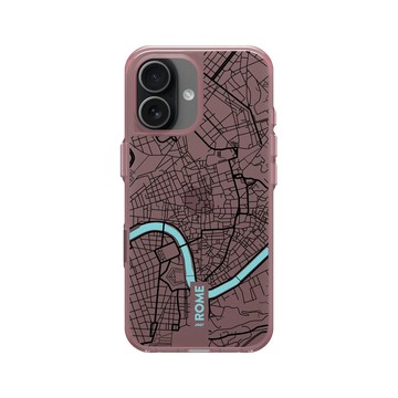 iPhone 17 Clear (相機按鈕) 晶醺玫 - JOCR - Rome (Black Logo)