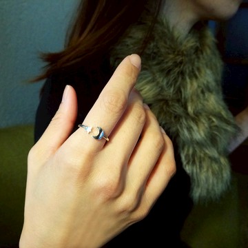 Turkey ring_土耳其戒指 | 925銀 設計師手作 星星 月亮 星空