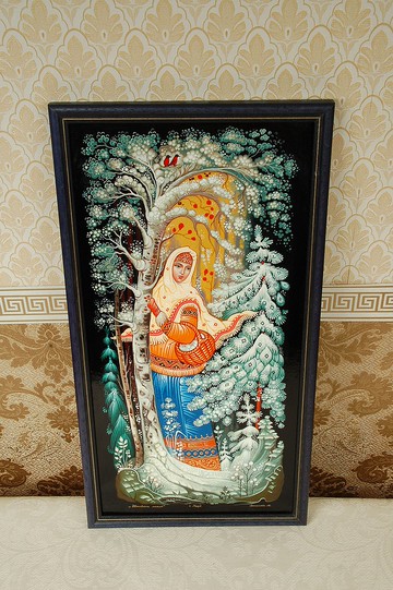 牆壁藝術畫布冬季童話繪畫 12 個月聖誕節禮物包裝