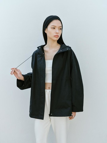 Loose Rain Blazer [Charcoal]