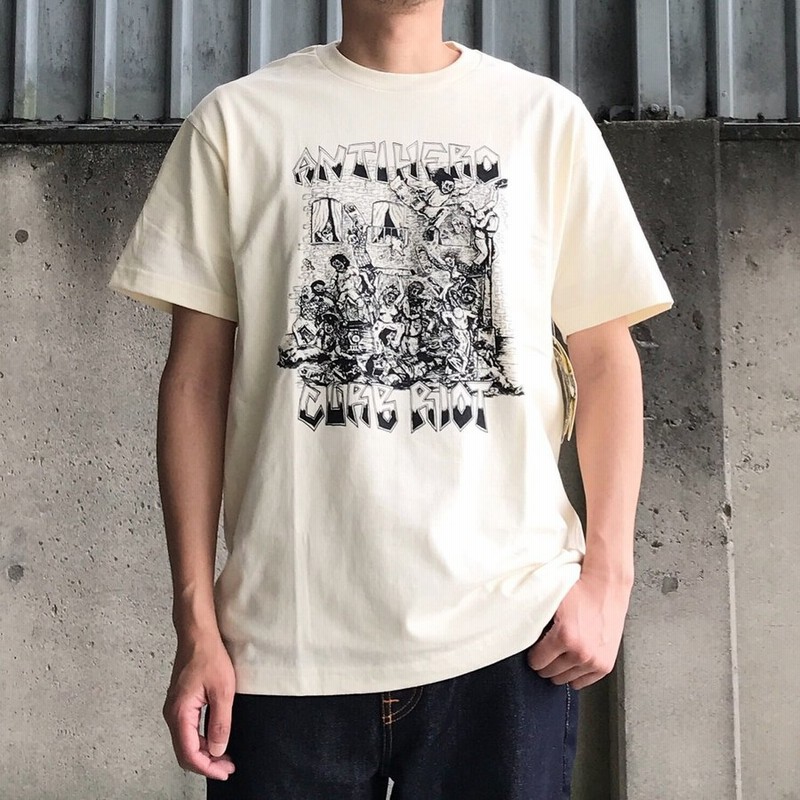 Antihero アンタイヒーロー プリント Tシャツ Off White 通販 Lineポイント最大0 5 Get Lineショッピング