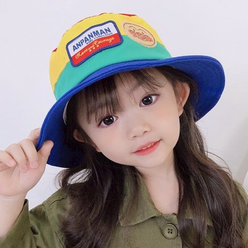 男女兒童漁夫帽防曬遮陽春秋2-4歲卡通潮流性拼色ins日系太陽帽